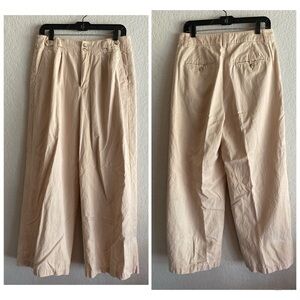 Madewell Cream Wide Leg Pants